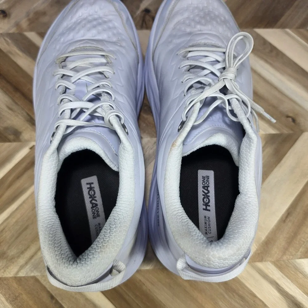 Men's Size 15 - Hoka One One HOKA Bondi SR White sneaker Slip Resistant Work